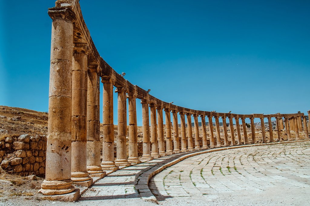 The Oval Plaza in Jerash