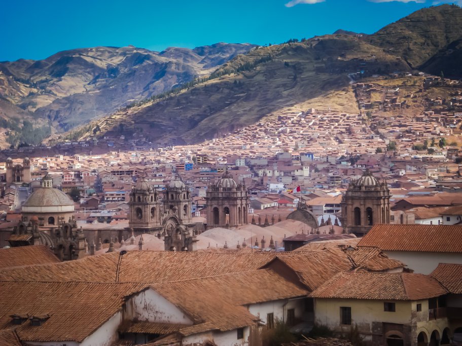 The gorgeous historical center of the former capital of the Incas