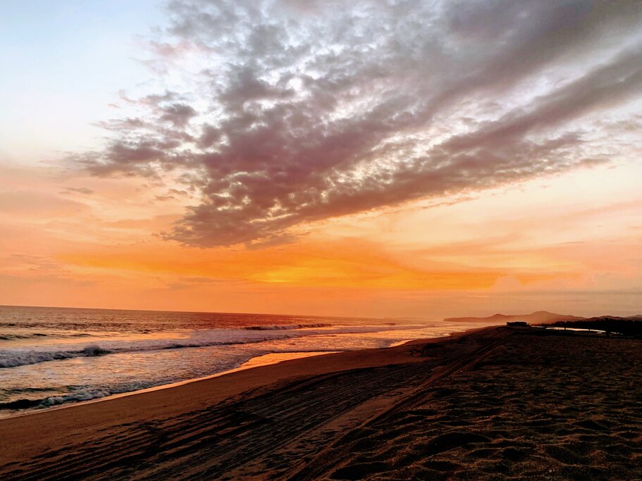 Sunset on the beach