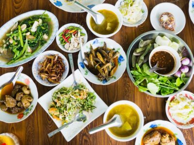 Burmese Food On A Table