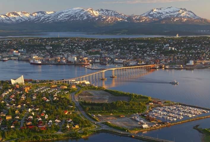 Winter view of Tromsø