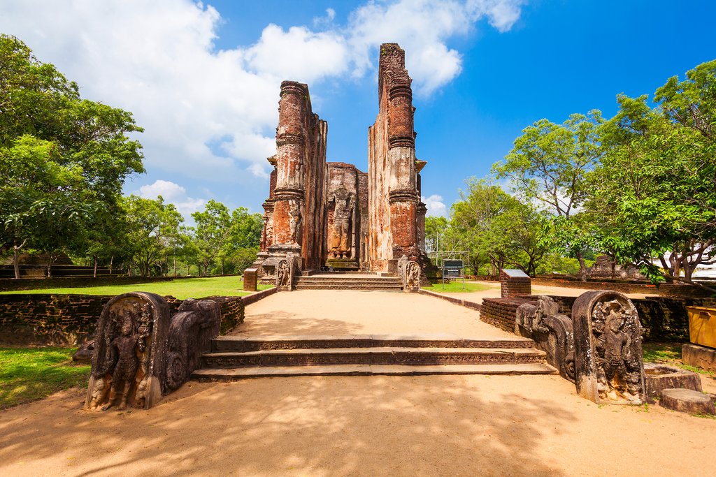 The ancient ruins of Polonnaruwa