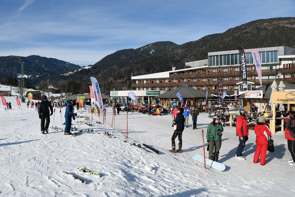 The slopes of Kranjska gora ski resort