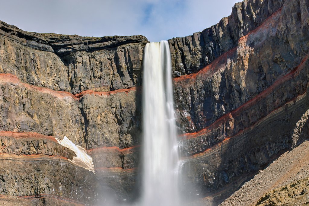 Hengifoss waterfall