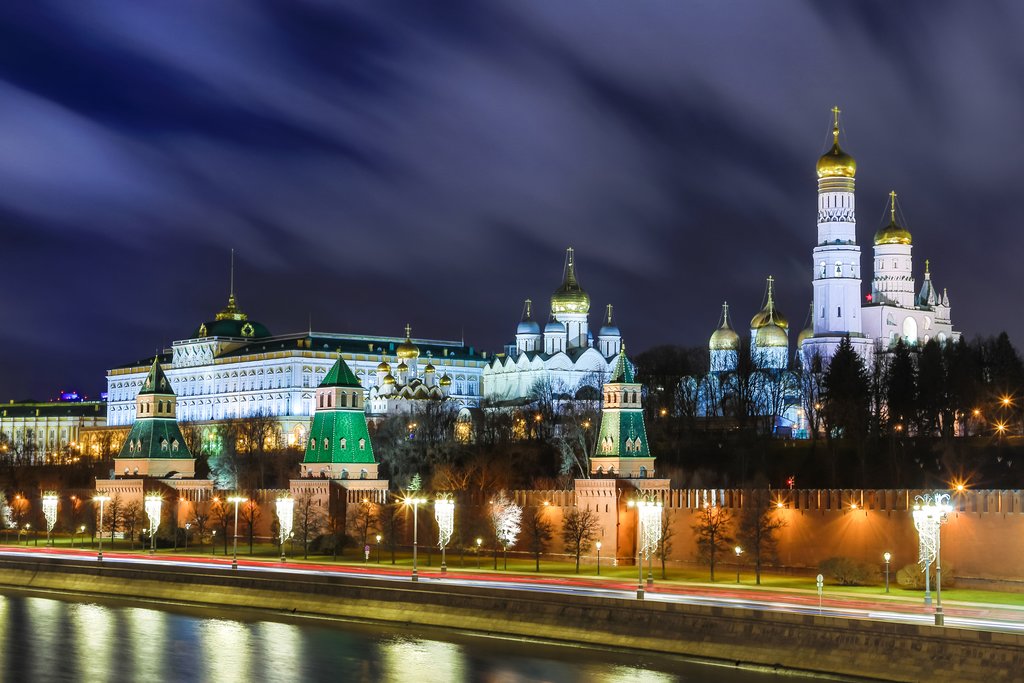 Moscow at night
