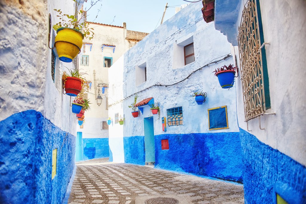 Explore the picture-perfect streets of the Blue City