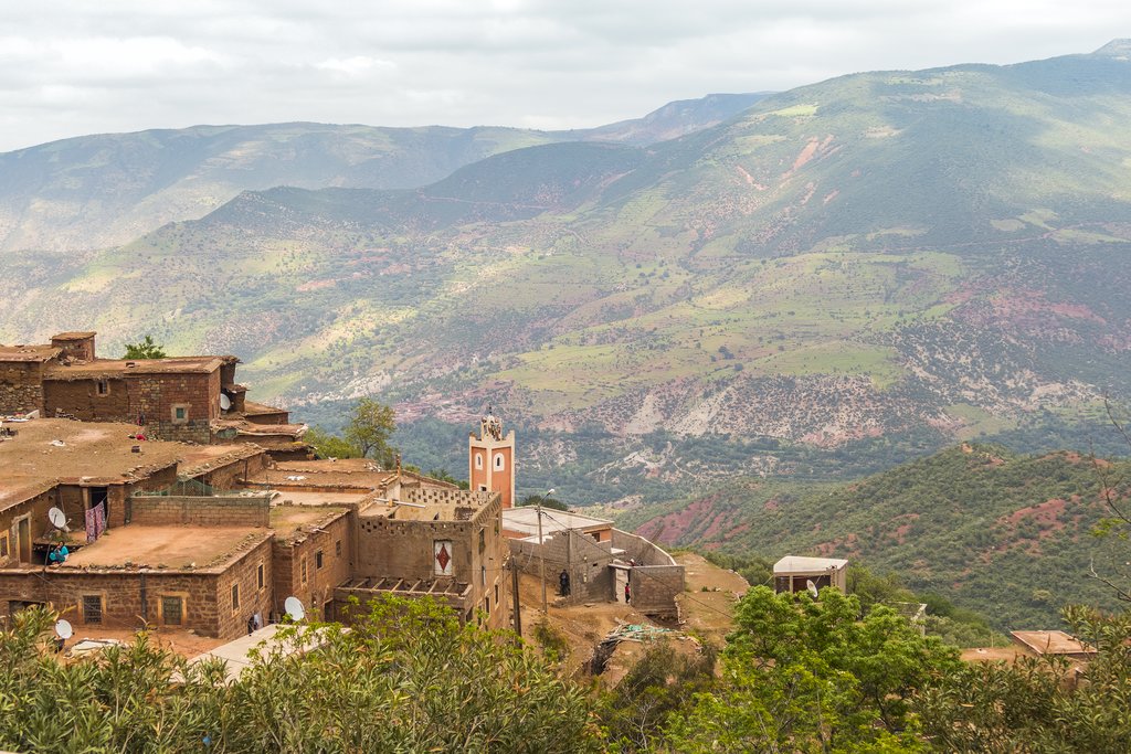 Taddert village in High Atlas mountains, Morocco