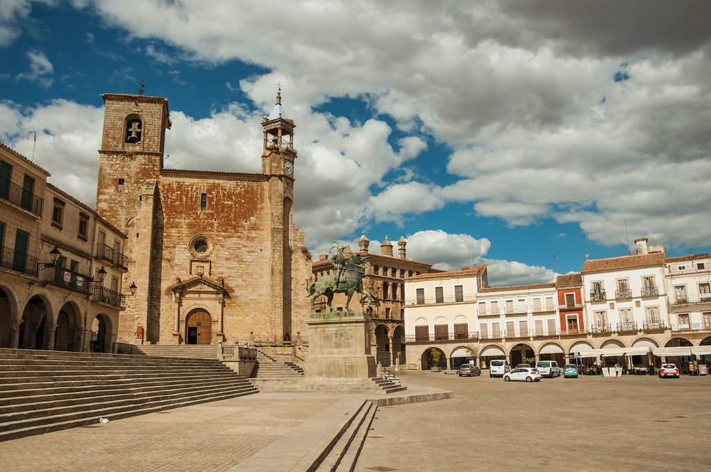The Plaza Mayor, in Trujillo
