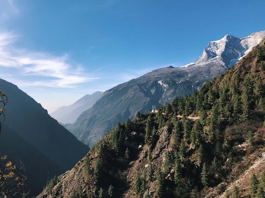 Himalaya views on the trail