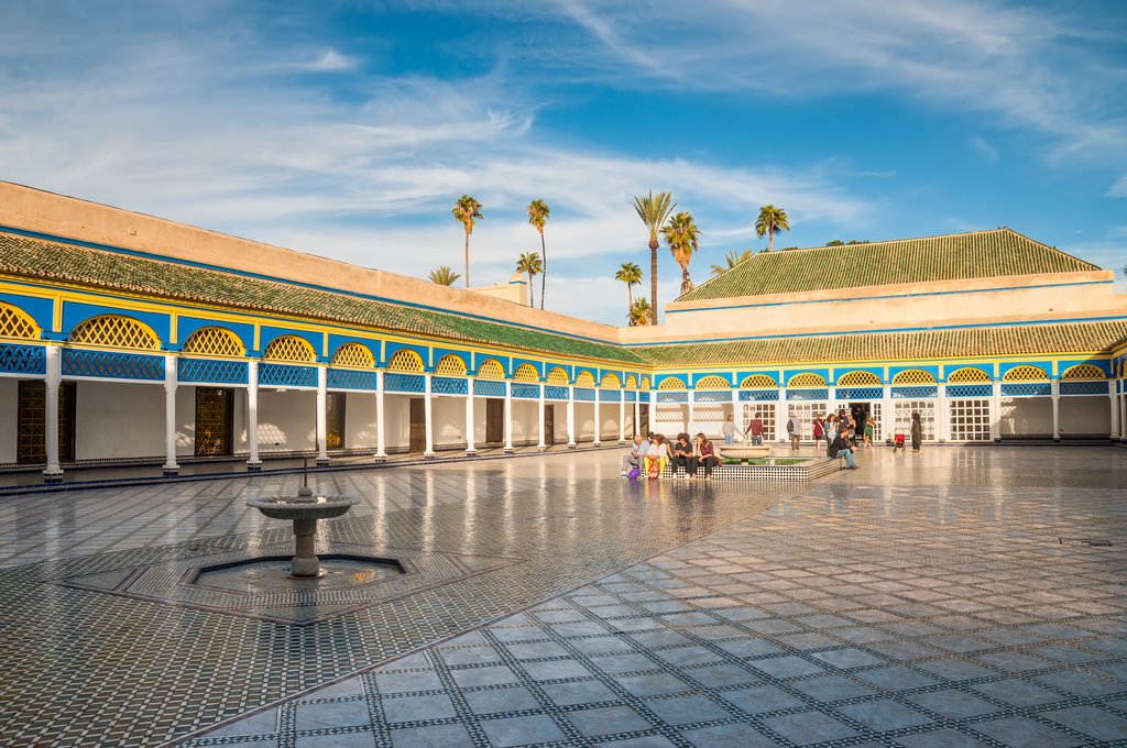 Admire the intricate Bahia Palace in Marrakech