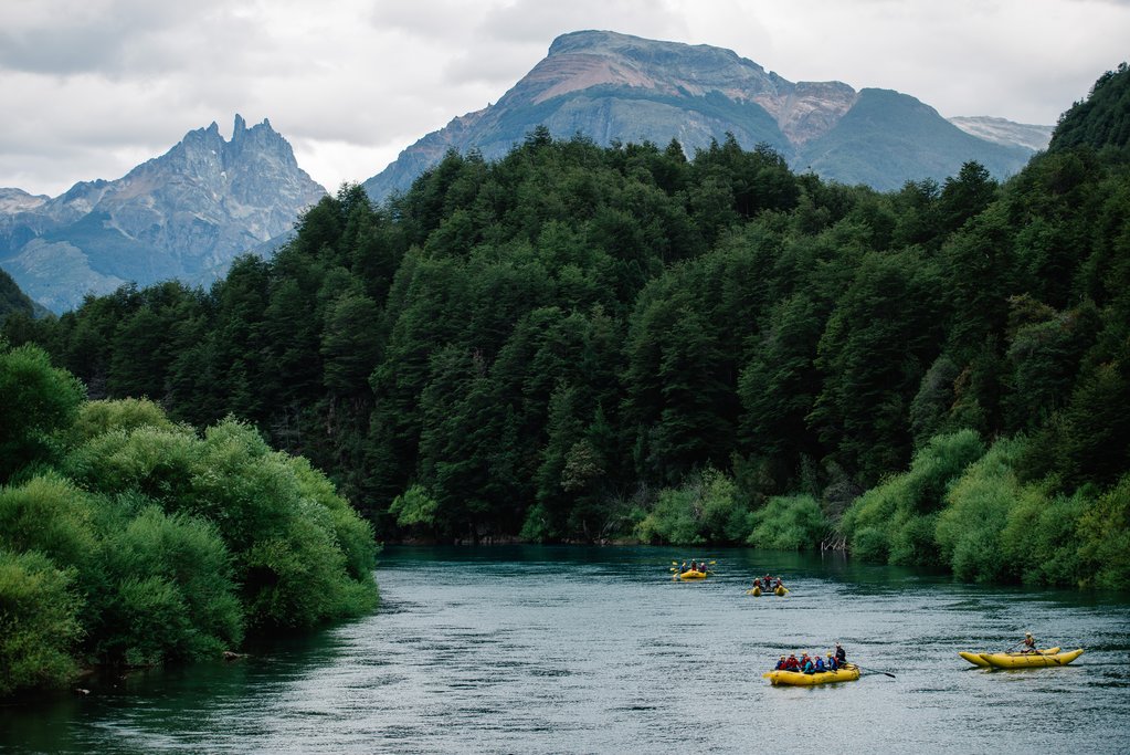 Rafting amongst the spectacular scenery