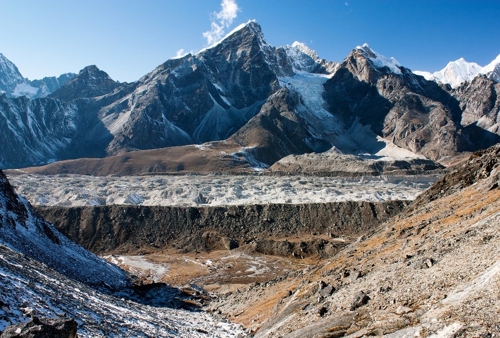 View of the Khumbu Glacier from Kongma la pass