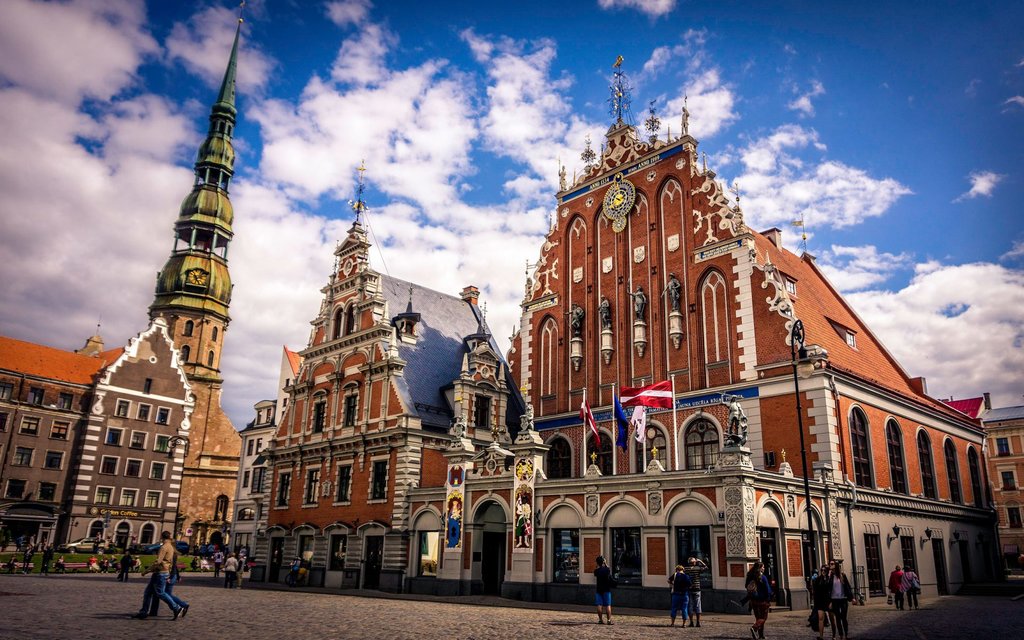 Historic buildings in Riga