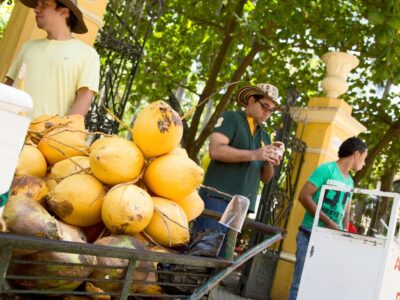 coconut street vendor