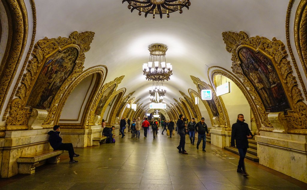 The Moscow Metro was built as an underground palace