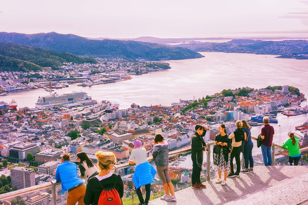 A summer sunset in Bergen