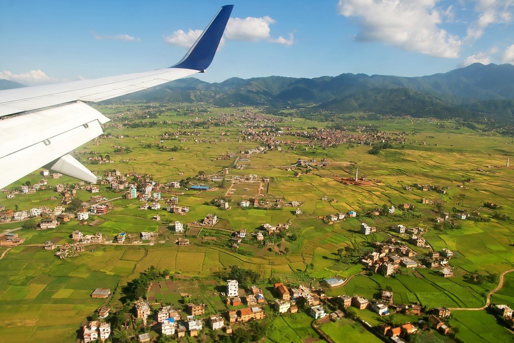 Flying out of the Kathmandu Valley