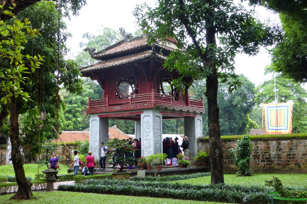 Built in 1070 to honor Confucius, the Temple of Literature has five courtyards