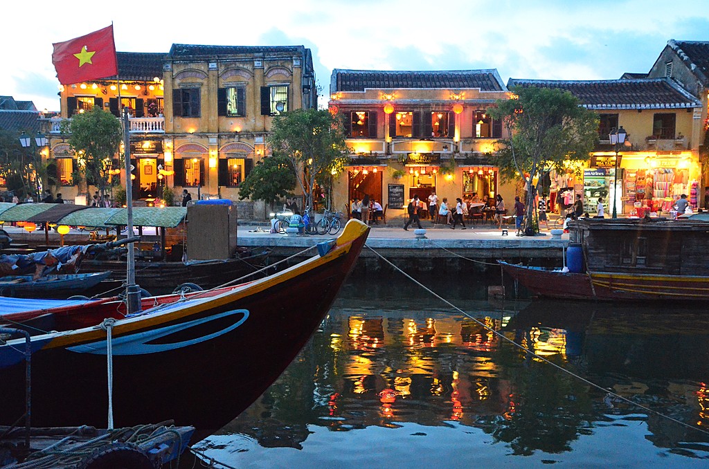 The Hoi An harbor