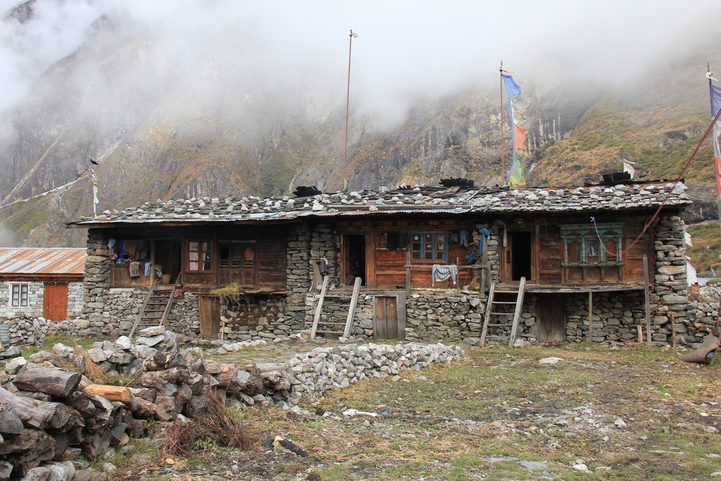 A traditional Tamang home