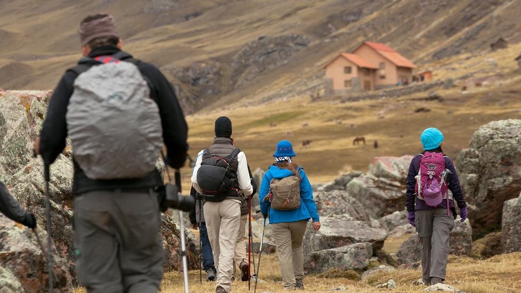 Start your trek in the Andes at the town of Chillca, where you still spend your first night in a "tambo"