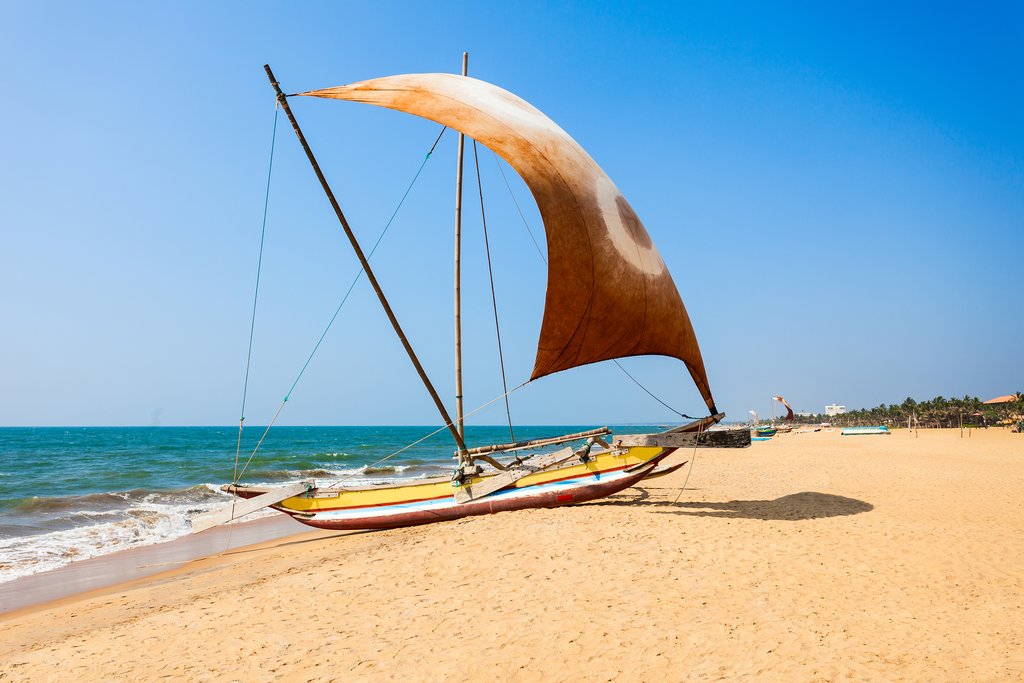 Negombo is famous for its sandy beaches & fishing industry