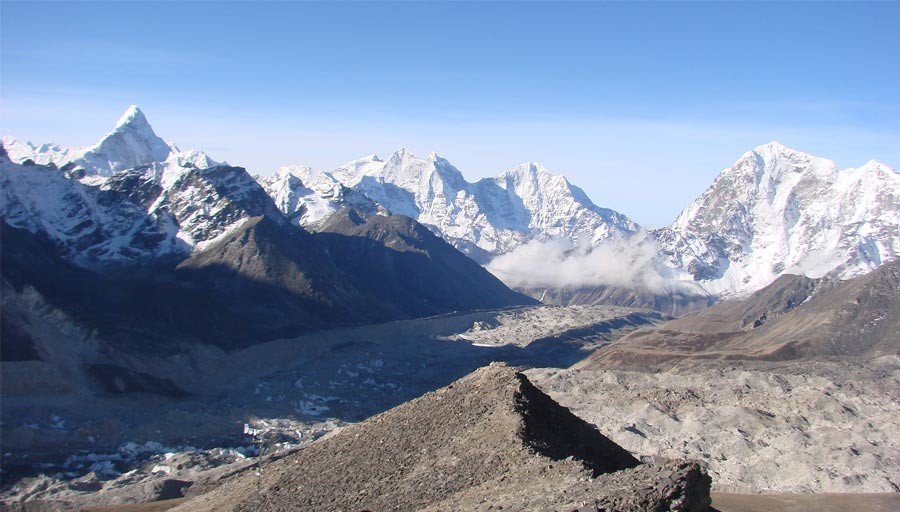 View near the summit of Kala Patthar