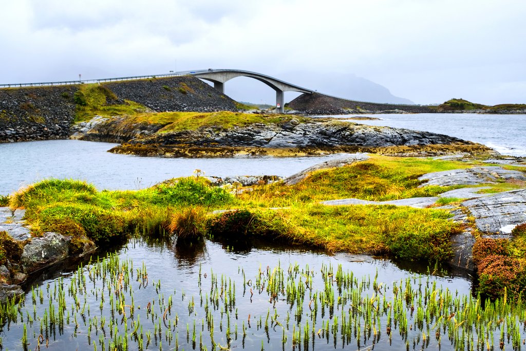 Drive on the Atlantic Road to get to Kristiansund