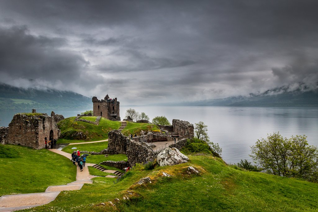 Castle Urquart overlooking Loch Ness.