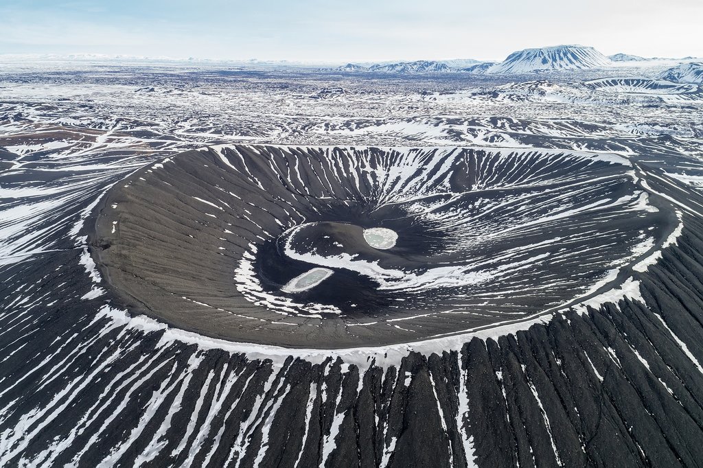 Hverfjall Crater from above