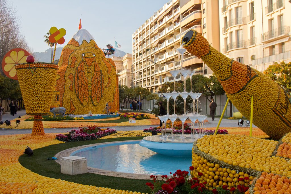 Lemon Festival in Menton on the French Riviera