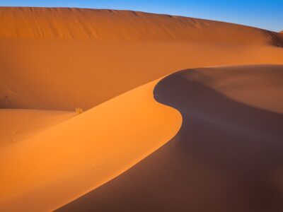 The Seas Of Dunes Of Erg Chebbi Near Merzouga In Southeastern Mo