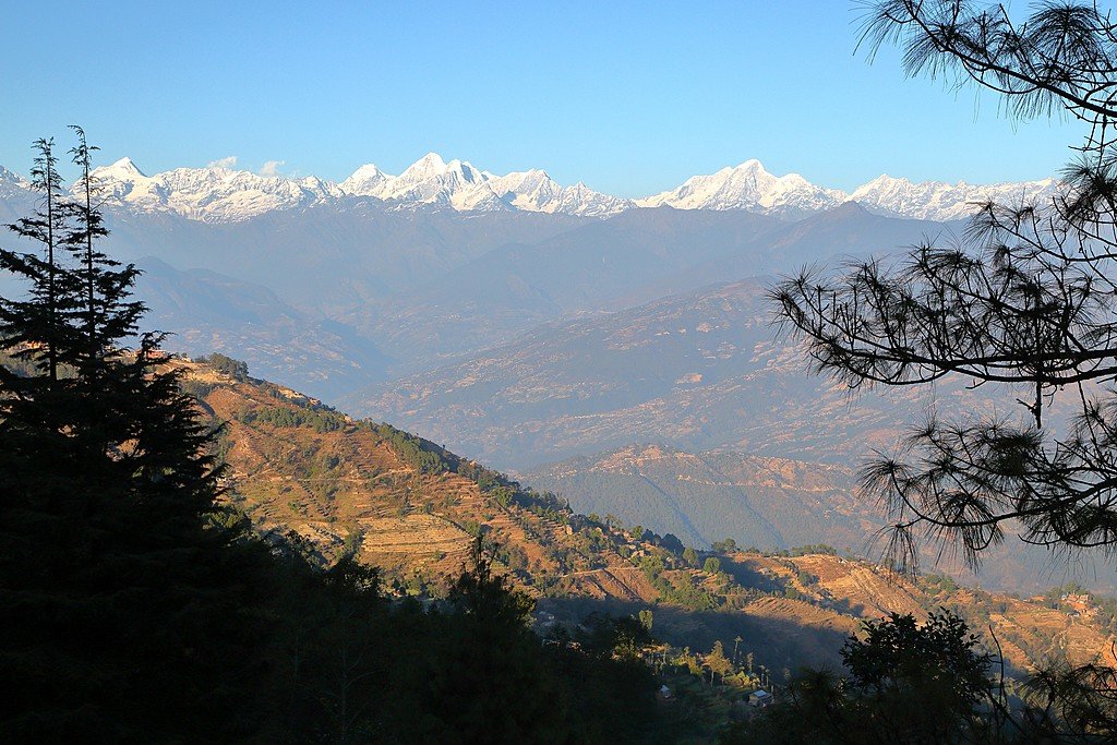 Paragliding near Machhapuchhre near Pokhara