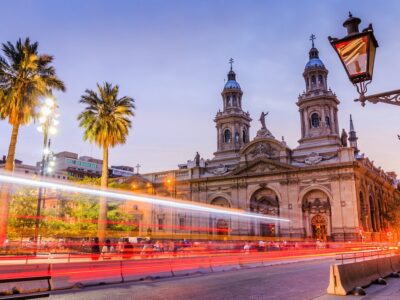 Santiago de Chile, Chile. Plaza de las Armas square in Santiago de Chile.