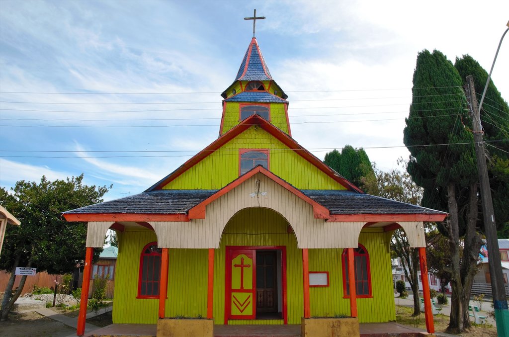 Wooden church in Quemchi.