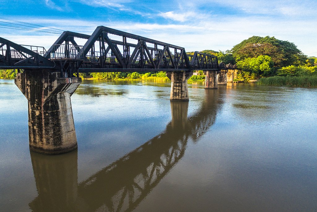Death Railway Bridge over the River Kwai, Kanchanaburi