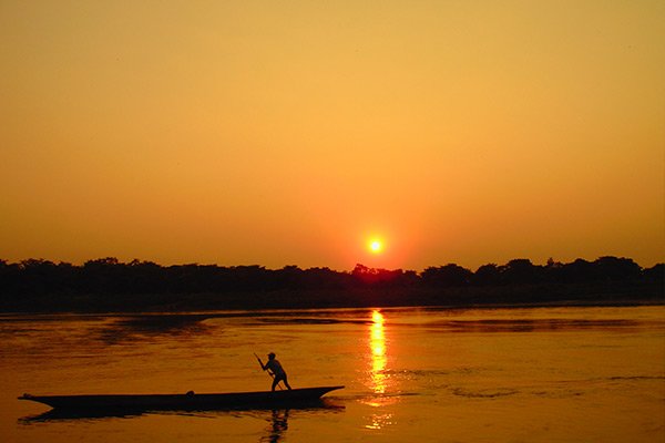 Sunset over The Terai