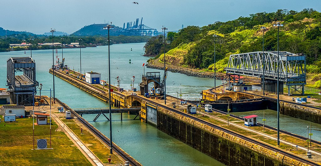 Miraflores Locks on the Panama Canal
