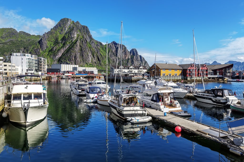 Svolvær offers stunning scenery and calm waters for sea kayaking