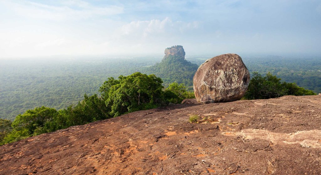 View of Sigiriya from Pidurangala Rock