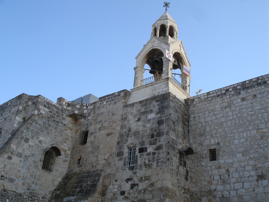 Church of Nativity in Bethlehem, built in the 4th century and later restored in the 6th century