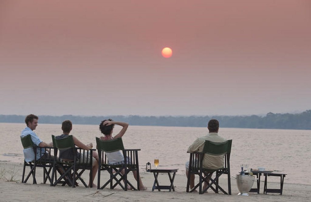 Enjoying the sunset after a long day 