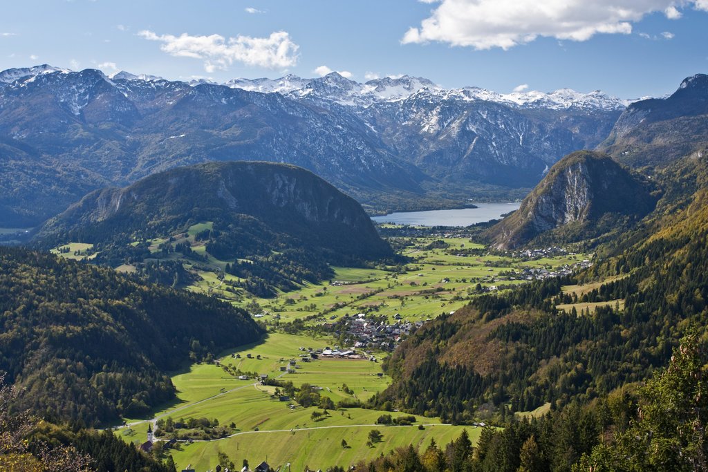 the glacial valley