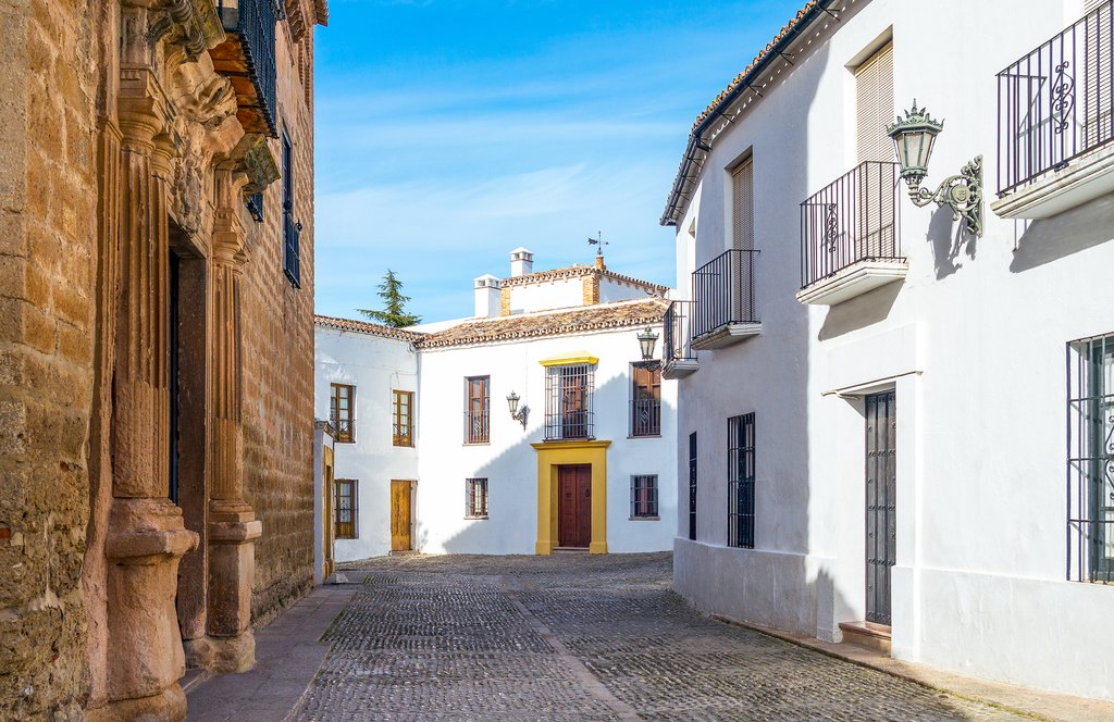 Spain - Ronda - Palacio de Mondragón and traditional homes