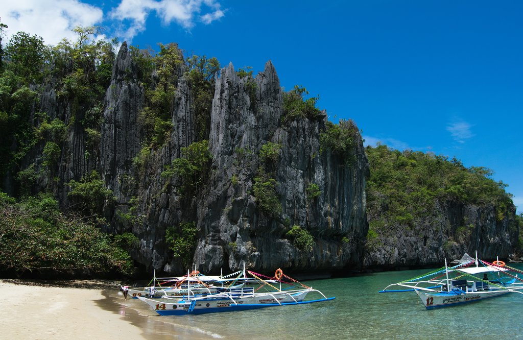 fishing boats, Puerto Princesa, the Philippines
