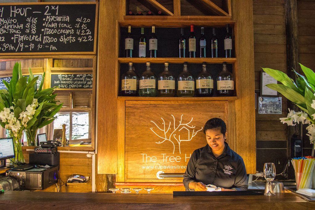 The bustling Tree House bar and restaurant