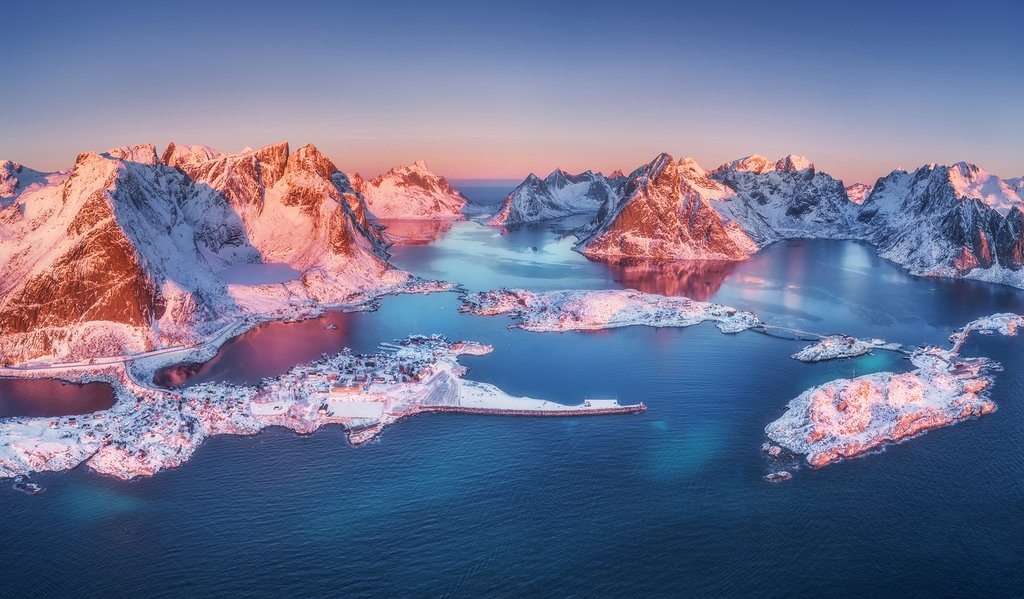 Reine and Hamnoy from above