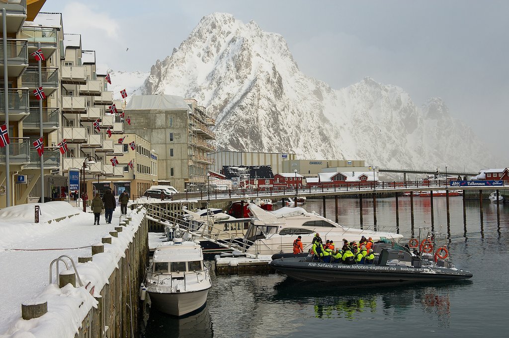 Svolvær is the village hub of the Lofoten Islands.