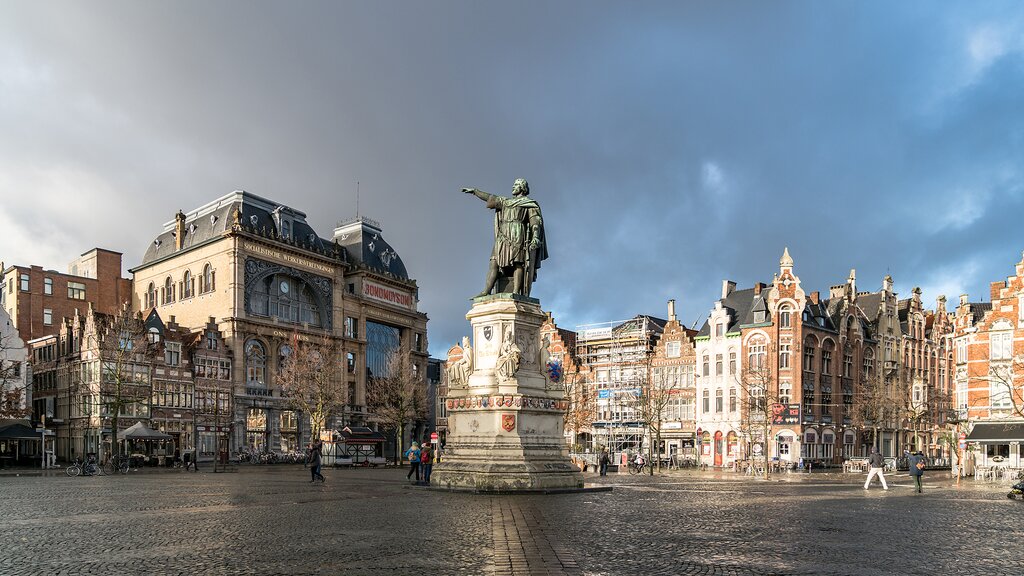 The market square in Ghent