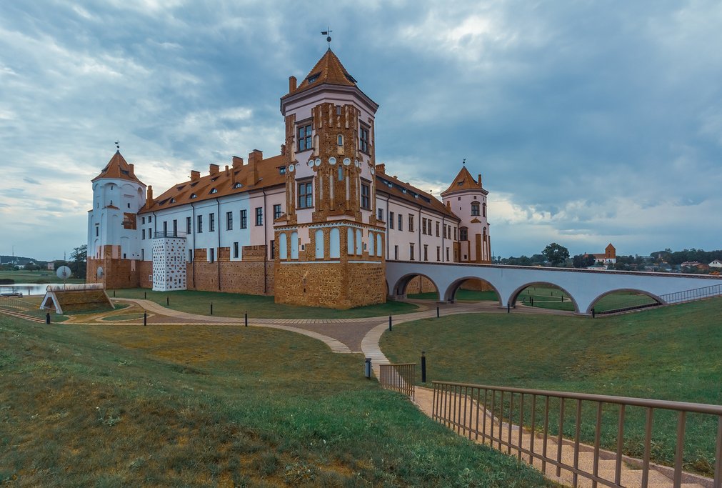 Town Mir castle in Belarus